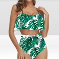 thumbnail image 1 of Pisexur Tankini Swimsuits for Women Tummy Control Two Piece Bathing Suits Ruffled Flounce Tankini Top with High Waisted Bottom Bikini Set, 1 of 6