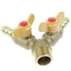 thumbnail image 2 of Conector de manguera de tubería de gas de 2 vías de latón, pieza en Y, adaptador de ensamblaje, válvula controladora shamjiam Válvula de manguera de gas, 2 of 8