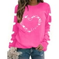 thumbnail image 4 of Vetsdori Valentine Sweatshirts for Women Pullover Tops Valentine's Days Gifts for Girlfriend, Holiday Womens Sweatshirts Spring, 4 of 8