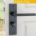 thumbnail image 2 of HEALEEP Loquets de Porte Matériel Aluminium Spatial Noir 1Pcs, 2 of 8