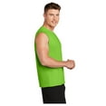 thumbnail image 3 of Sport-Tek Mens Sleeveless PosiCharge Competitor T-Shirt Lime Shock 3X-Large, 3 of 4