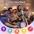 thumbnail image 4 of Máquina de karaoke Kinglucky Voice Changing con 2 micrófonos para niños, 4 of 7