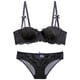 thumbnail image 2 of Gibobby Lencería sexy para mujer, conjunto de camisón de malla, camisón sexy para el hogar, lencería para mujer(Negro, 85D), 2 of 4