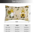thumbnail image 2 of Balery Gnomes Bees And Sunflowers Funda de Cojín Estampada, Regalos para Mujeres, Regalos de Amor para Ella, Regalos para Novia o Esposa, Funda de Almohada-14"x20", 2 of 6