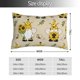 thumbnail image 2 of Fotbe Gnomes Bees And Sunflowers Funda de Almohada Decorativa Estilo Occidental, Lujo en Algodón, Fundas para Almohadas King, Cojín Estampado para Decoración del Hogar-14"x20", 2 of 6