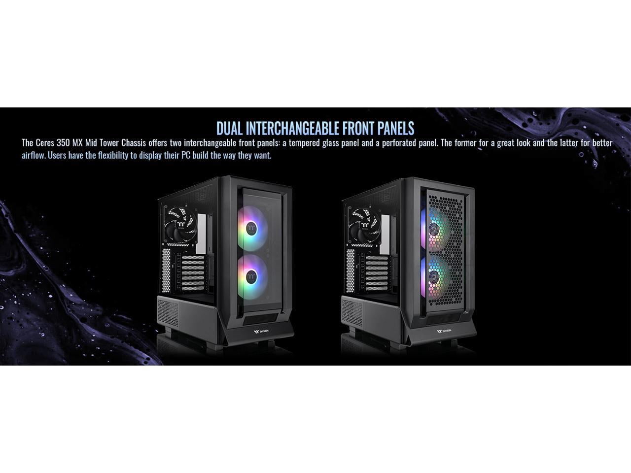 Thermaltake Ceres 350 MX Mid Tower Chassis, Black CA-1Z3-00M1WN-00
