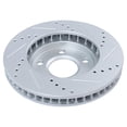 thumbnail image 3 of TRQ Front & Rear Performance Drilled & Slotted Rotor & Posi Ceramic Pad Kit, 3 of 4