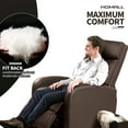 thumbnail image 3 of Homall Adjustable PU Leather Adjustable with Upgraded Footrest Recliner Black, 3 of 8