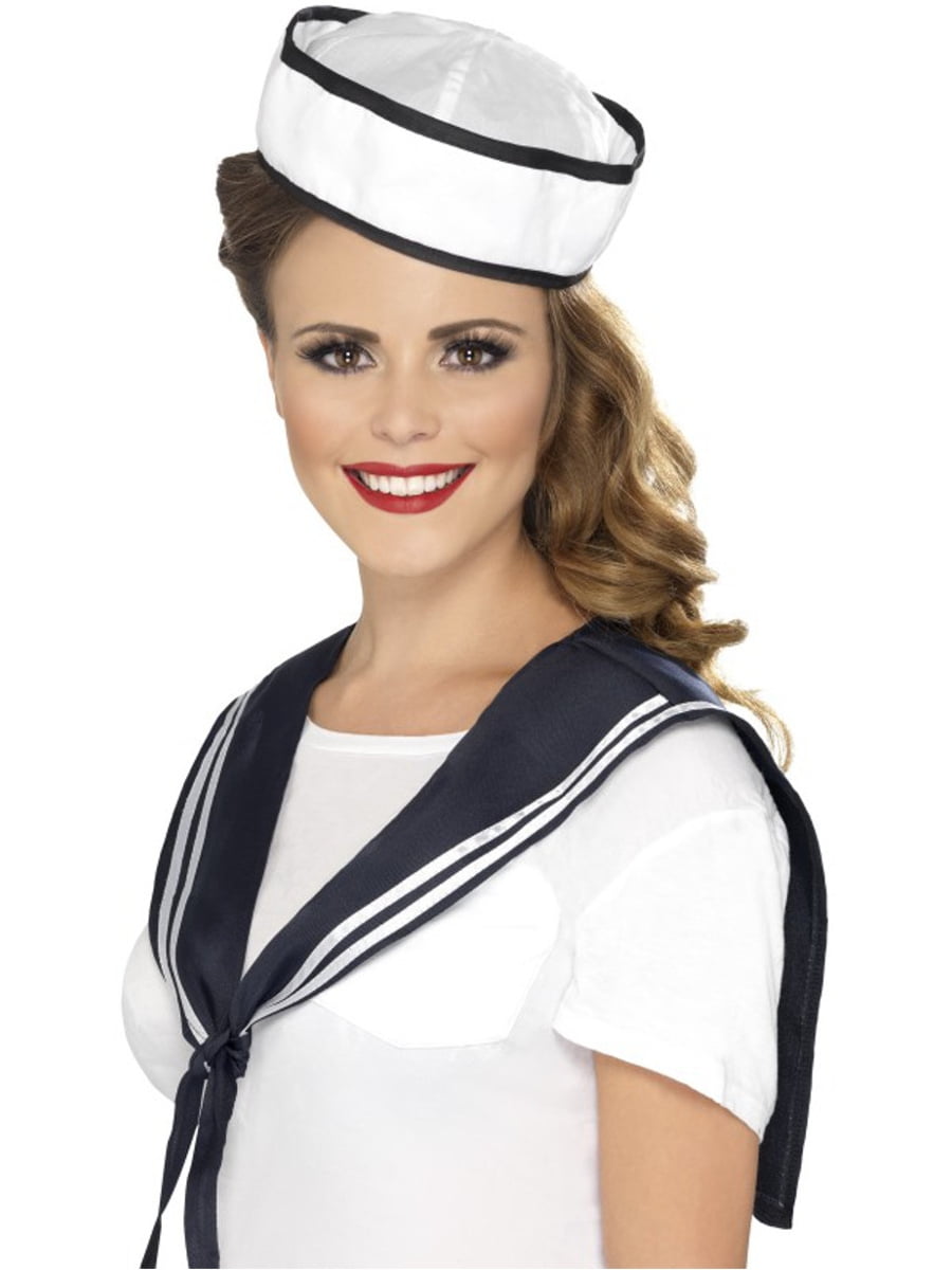 Sailor Captain Nautical Navy Fancy Dress Costume Kit Accessory