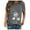 Gray, variant on Ichuanyi Womens Tops Summer Women's sexy fashion print pullover casual short-sleeved T-shirt tops