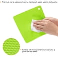 thumbnail image 4 of Unique Bargains Silicone Trivet Mats 4pcs, Hot Pot Holders Pads Heat Resistant Table Dish Drying Mat or Placemats-Green, 4 of 5