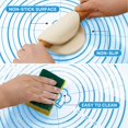 thumbnail image 4 of KitchenKey Silicone Pastry Mat,28" x 20" Nonstick Large Durable Silicone Sheet Mat with Measurement Non-slip Dough Rolling Mat for Pie Crust, Pizza, Cookies, 4 of 18