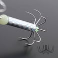 thumbnail image 3 of Luminous Squid Hooks 2-Pack, 8-Hook Fishing Lure for Night Sea Fishing, Stainless Steel Bait, 3 of 7