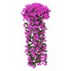 thumbnail image 2 of Flores colgantes de cesta de glicinia artificial – Guirnalda de orquídea de seda violeta falsa para decoración de paredes, arco de boda, decoración de hogares y jardíns, 2 of 6