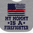 thumbnail image 4 of Inktastic Mommy is a Firefighter Boys or Girls Baby Bib, 4 of 4
