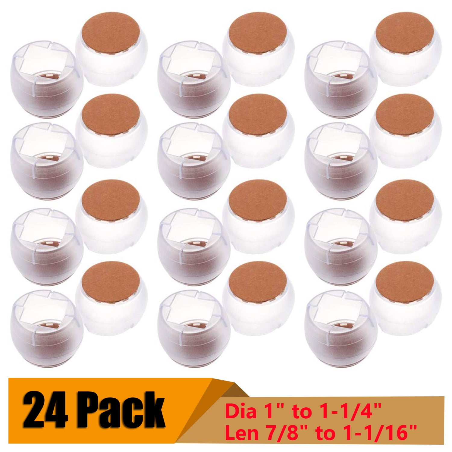 Chair Leg Caps, Silicone Protectors for Hardwood Floor, Furniture Table