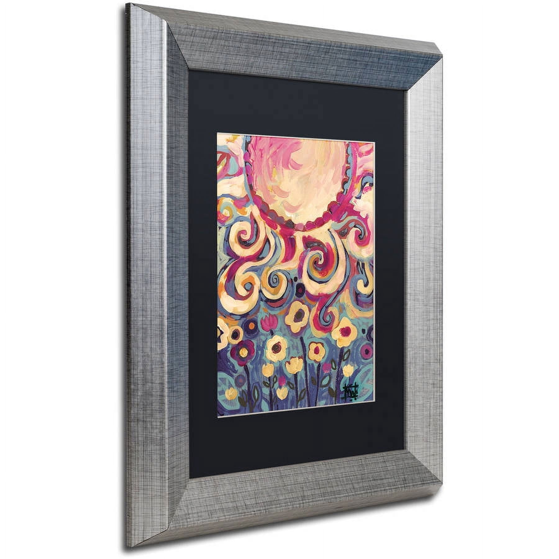 Trademark Fine Art "148" Canvas Art by Natasha Wescoat, Black Matte, Silver Frame