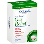 Equate: Cherry Flavor 48 Ct Extra Strength Gas Relief Chewable Tablets, 1 ct