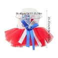 thumbnail image 3 of FeiFu 4th of July Girl Dog Dress with Independence Puppy Clothes for Small Dog 1st Independent Day Outfit Patriotic Pet Princess Skirt, 3 of 6