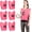 Pink, variant on PRO Netball Bibs - Lightweight, Breathable Training Bibs with Elasticated Sides & Position Markings, Available in Multiple Colors for Easy Team Identification (7-Pack)