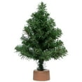 thumbnail image 2 of Northlight Mini Canadian Pine Artificial Christmas Tree with Faux Wood Base - 12" - Unlit, 2 of 5