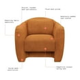 thumbnail image 5 of Beautiful Barrymore Teddy Accent Chair by Drew Barrymore, Butterscotch Shearling, 5 of 11