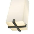thumbnail image 4 of 1 Light Outdoor Chain Mount Pendant In Contemporary Style-18 Inches Tall And 6.75 Inches Wide-Black Finish-White Opal Glass Color Z-Lite 593Chm-Bk, 4 of 8