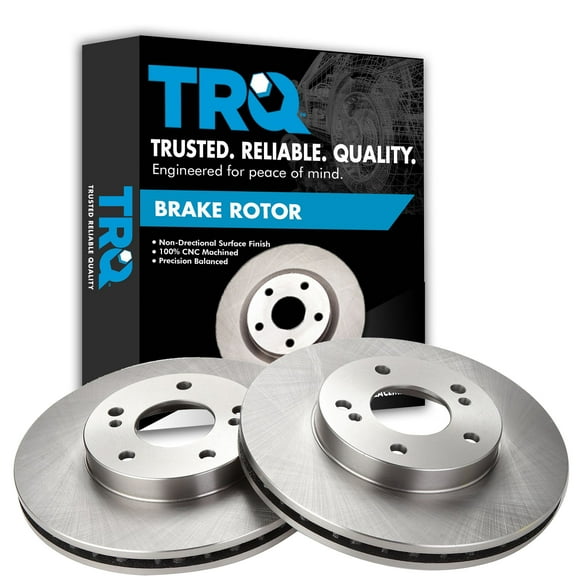 TRQ Front Brake Rotors Set Vented Fits Select 2000-2001 INFINITI I30 1999-2001 Nissan Maxima