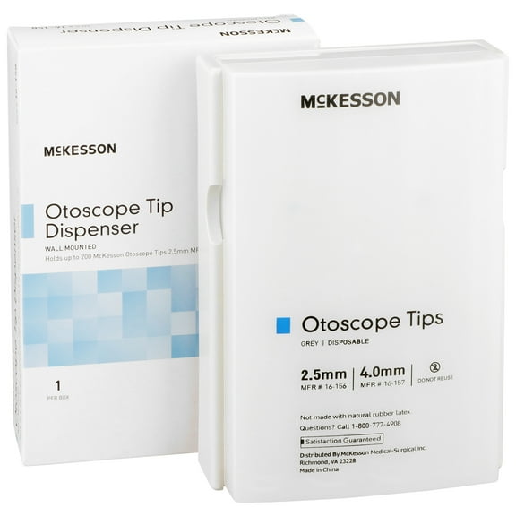 McKesson Otoscope Tips Dispenser - Wall Mount for Medical Offices, 5.5 in x 8 in, 10 Count