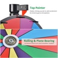 thumbnail image 3 of WinSpin 24" Dual Use Prize Wheel Tabletop or Floor Stand Fortune Spinning Wheel for Tradeshow Carnival Game Wheel, Classic Series, 3 of 9