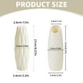 Nallwabiu White Plastic Flower Vase Imitation Ceramic for Home