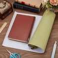 thumbnail image 4 of 51x11.8 Inch Green Grassy Book Cloth Paper Backed for Book Cover Binding Weave Linen Fabric Surface Protector Book Binding Cloth for Adult Scrapbooking Album DIY Crafts Dark KhakiDIY, 4 of 9