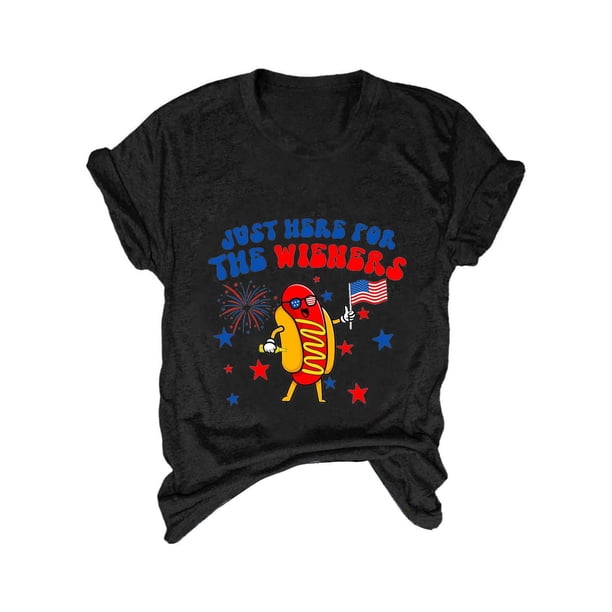 Blusas de Manga Corta para las Mujeres Divertido Impreso Cuello Redondo Tee, Vintage Humor Gráfico Blusas de Primavera para las Mujeres