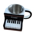 thumbnail image 2 of Taza de café con música, taza de café, decoración creativa y novedosa, taza de leche artística para música Piano, 2 of 9