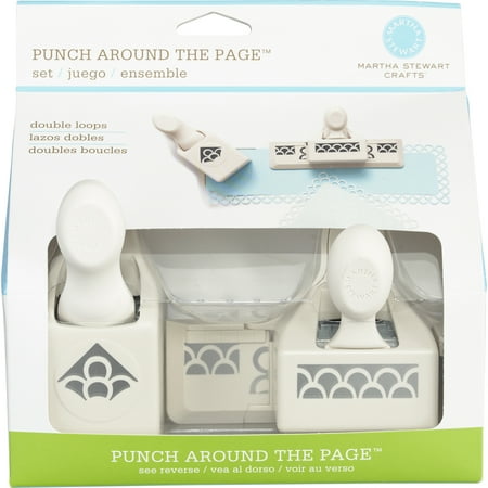 Martha Stewart Punch Around The Page Combo-Double Loops, Pk 1, Martha Stewart