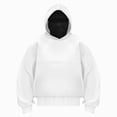 thumbnail image 5 of NOLDARES Cat Pouch Hoodie for Women Kangaroo Pocket Dog Pouch Sweatshirts Pet Carrier Pullover Animal Holder Long Sleeve Tops,White,XL, 5 of 6