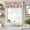 Brown, variant on Watercolor Flowers Farmhouse Short Window Curtain Valances, Rustic Spring Floral Botanical Beige Rod Pocket Kitchen Valances for Living Room Bedroom Bathroom Cafe 42" x 18"