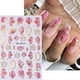 thumbnail image 4 of 2 Sheets 3D Spring Flower Nail Stickers Cherry Blossom Nail Art Stickers Design Golden Edge Pink Floral Nail Decals, 4 of 5