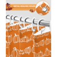 thumbnail image 4 of Thanksgiving Shower Curtain Set ，Waterproof Fabric Shower Curtains Fall Line Pumpkin Shower Curtains for Bathroom,Bathroom Decor 54x"78", 4 of 7