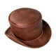 thumbnail image 3 of Sombrero de caballero medieval, sombrero de copa medieval, sombrero de copa de disfraz de accesorios clásicos para cosplay Marrón, 3 of 9