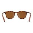thumbnail image 4 of Polarized Gentlemanly Minimal Keyhole Bridge Thin Horn Rim Sunglasses Matte Tort - Brown, 4 of 4