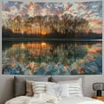 thumbnail image 2 of Orinice Sunset Clouds Trees Tapestry Wall Hanging Unique Style Graphic Tapestries Home Decor 60x50inch, 2 of 6