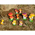 thumbnail image 3 of Adorno de jardín de hongos Miniatura de champiñones en miniatura Jardín micro jardín Decoración de arte Púrpura 3 Cabeza B Magideal Adorno de jardín de hongos, 3 of 7