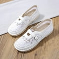 thumbnail image 6 of Fesfesfes Ladies Shoes Round Toe Casual Flat Shoes With Cloth Lace Belt Buckle And Slip-on Fisherman Shoes 35(5), 6 of 8