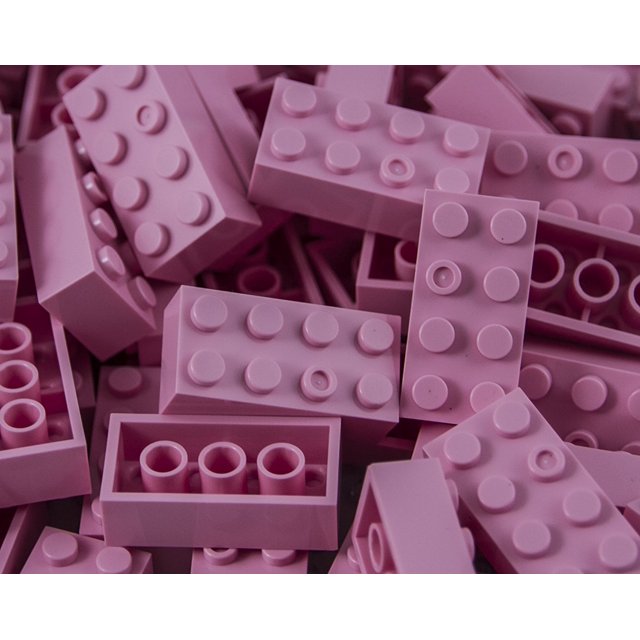 IMEX 2x4 Stud Baby Pink Interlocking Building Bricks 100 Pack