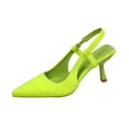 thumbnail image 2 of Miluxas Kitten Heels for Women Pointed Closed Toe Heels Low Pumps Shoes for Party Work office Green 7.5(40), 2 of 9