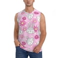 thumbnail image 1 of Fotbe Sunflower Rabbit Men's Camiseta sin Mangas Estampada para Hombres, Playera Casual para Gimnasio, Entrenamiento, Playa-Small, 1 of 7