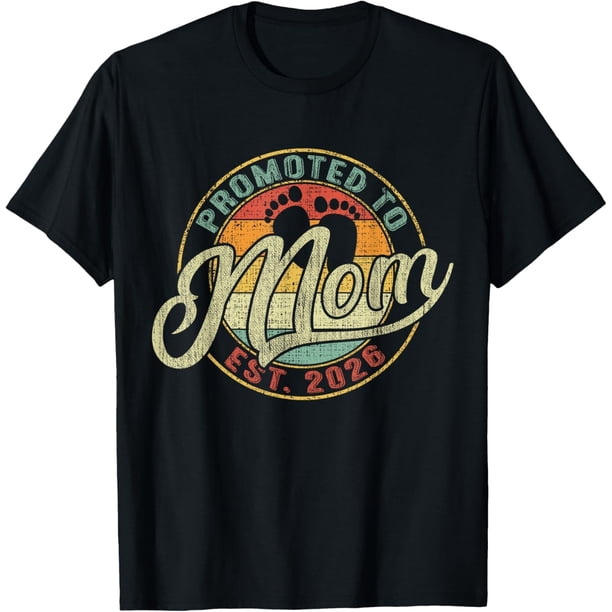 Promoted to Mom 2026 - Camiseta divertida para bebés