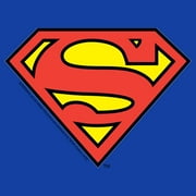 Mens Superman Logo Classic Graphic Tee Royal Blue Medium