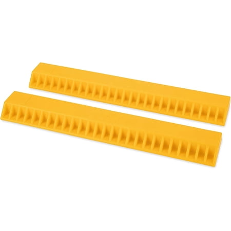 camco accupark vehicle parking aid | features a heavy-duty resin design & easy peel and stick installation | measures 18-1/16  x 3-5/8  x 1-3/8  | 2-pack (44441)